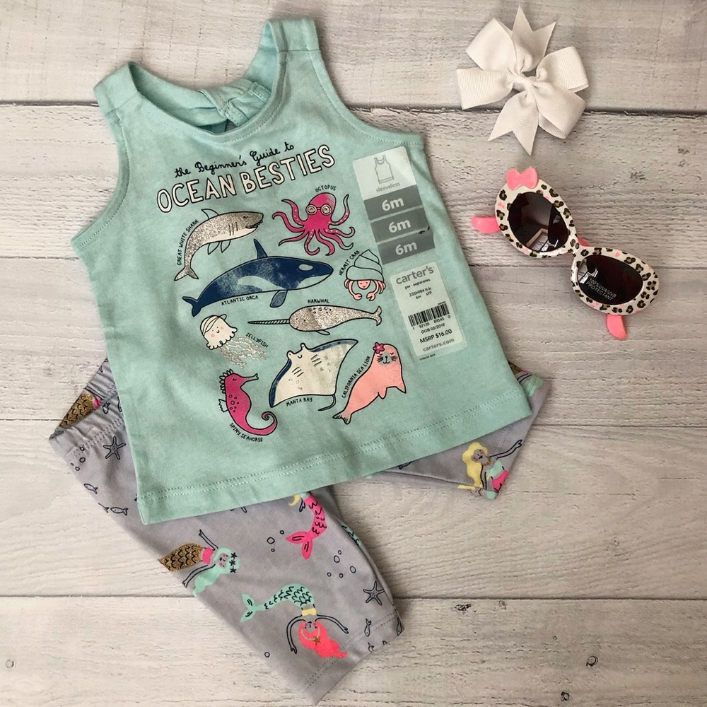Carter’s Ocean Besties Tank Top 🐳🐬🐟